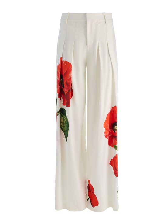 SUMMER POPPY-BLAIRE PLEATED LINEN PANT