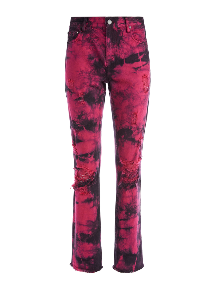GENEVIEVE TIE DYE BAGGY JEAN - TIE DYE image 5 - ALICE + OLIVIA
