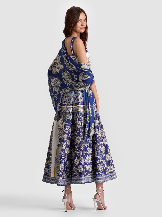 BLOOMING WILD INDIGO-LOLA SCARF