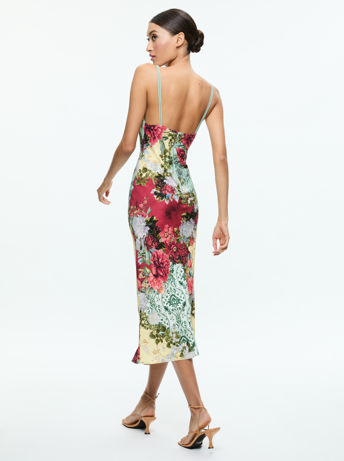 KIRO V NECK SLIP DRESS - OAKLEY image 2 - Alice And Olivia