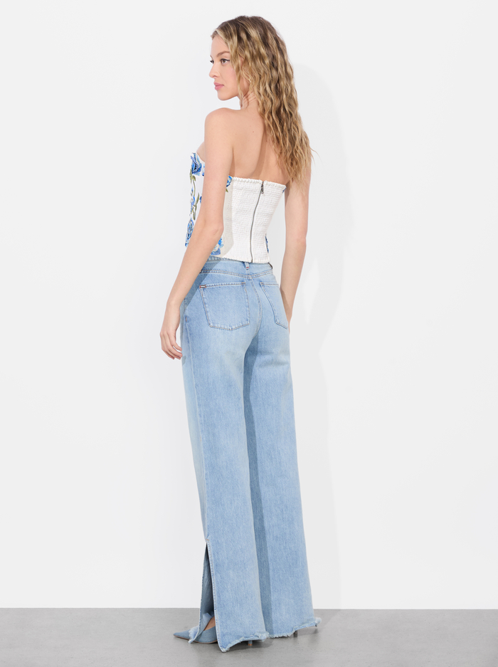 CECE EMBELLISHED TOP - OFF WHITE MULTI image 2 - Alice And Olivia