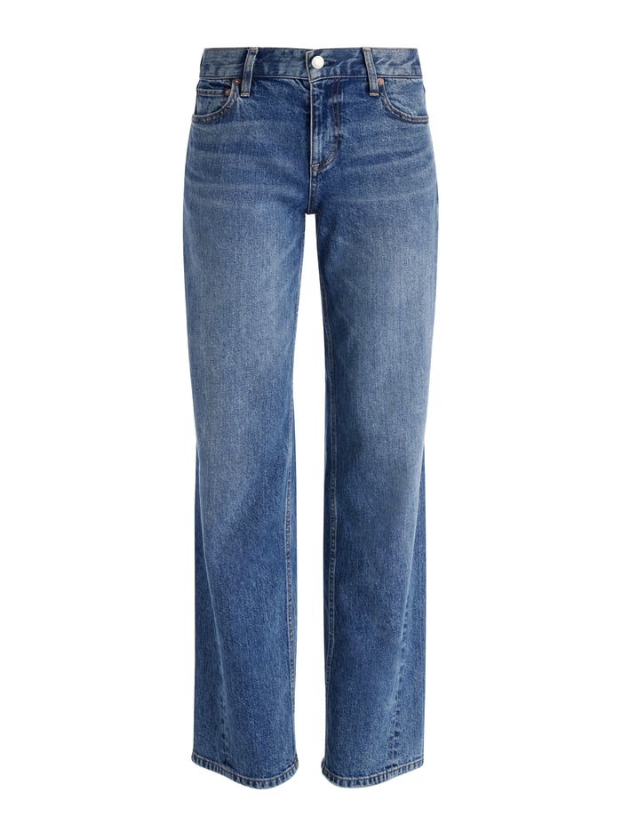 ERNIE LOW RISE BUCKLE BACK JEAN - AVERY BLUE image 5 - Alice And Olivia