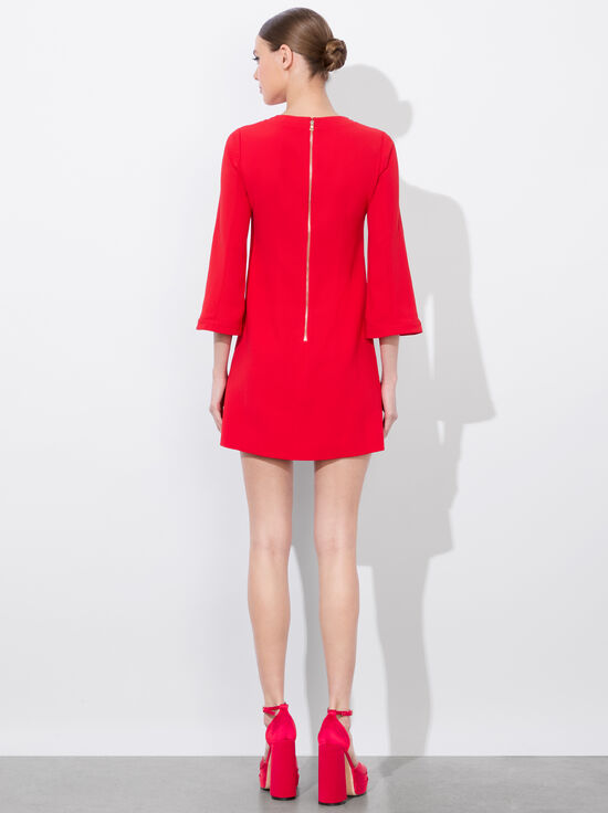 BRIGHT RUBY-ELEONORA MINI DRESS