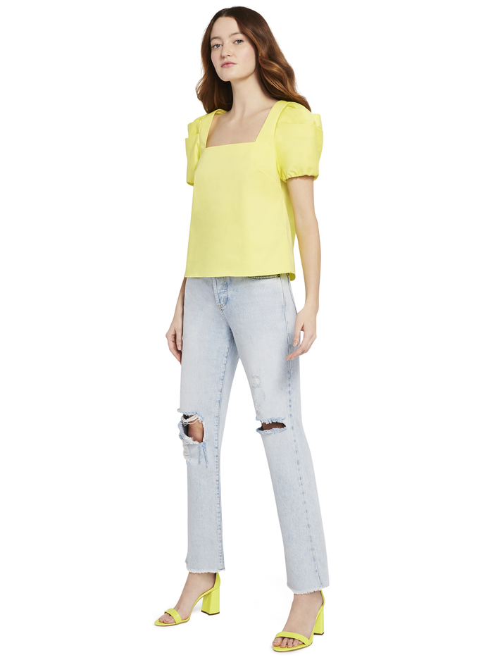 BERNICE PUFF SLEEVE TOP - DAFFODIL image 4 - Alice And Olivia