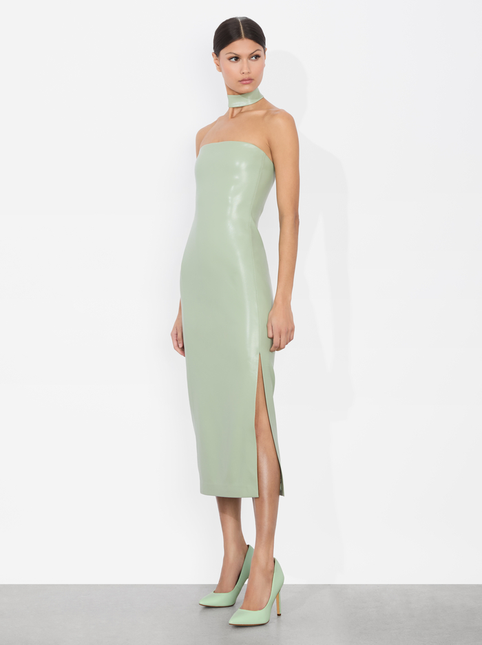 GEORGIE VEGAN MIDI DRESS - SAGE - Alice And Olivia