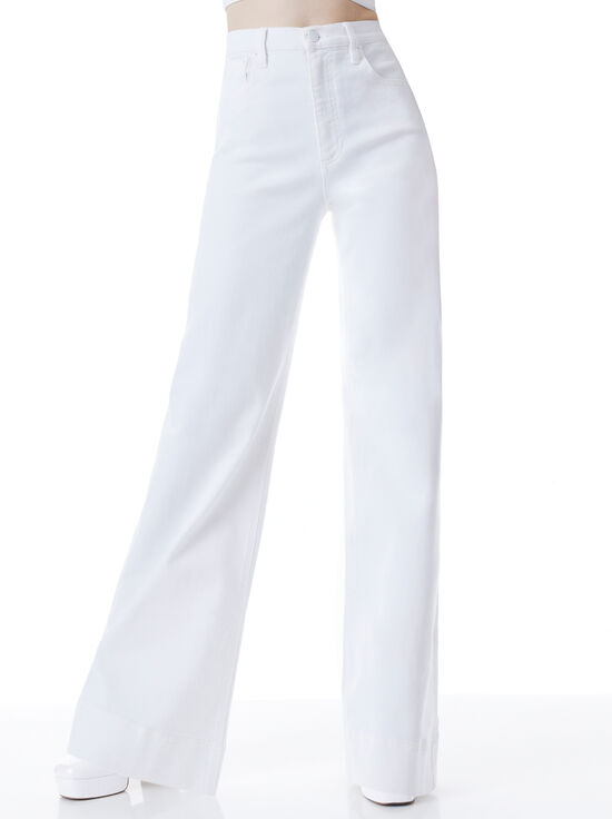 WHITE-SOFIA HIGH RISE BOYFRIEND JEAN
