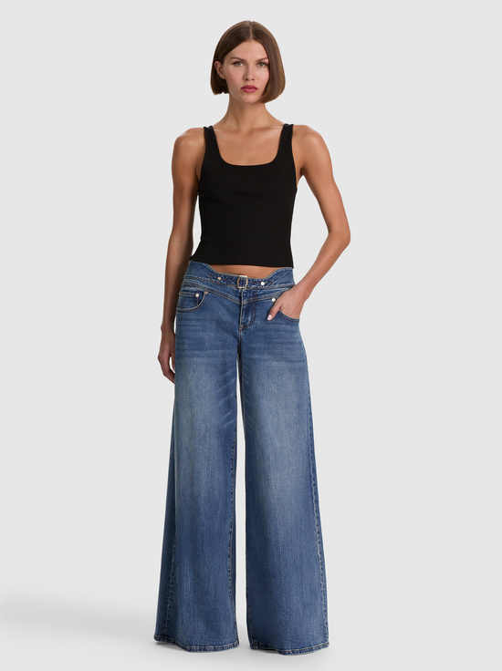 BROOKLYN BLUE-STANLEY CINCH BUCKLE JEAN