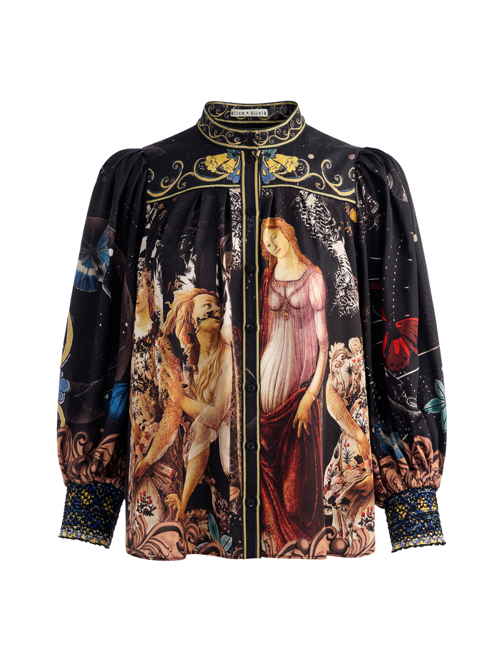 CORA BUTTON DOWN BLOUSE - MUSE image 5 - Alice And Olivia