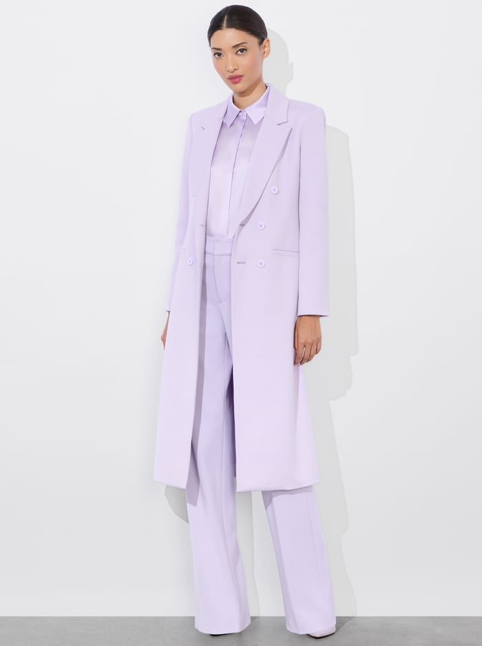 SHEPHERD LONG BLAZER - LILAC image 4 - Alice And Olivia