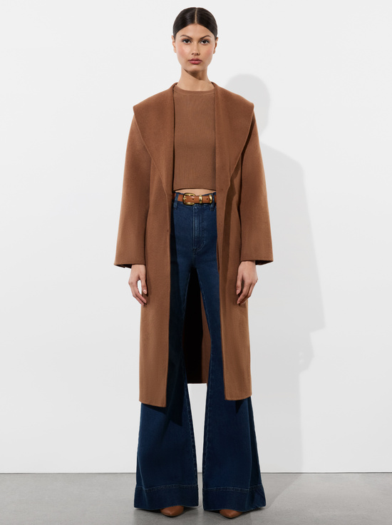 CAMEL-MARCELENE MIDI COAT