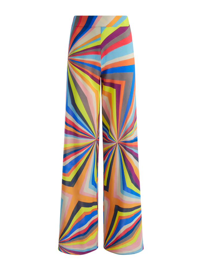 ATHENA WIDE LEG PANT - POMELO STRIPE image 5 - Alice And Olivia