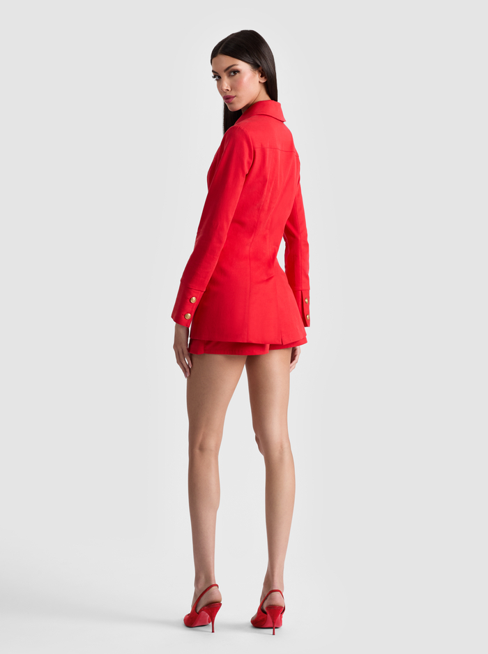 DOROTHIE JACKET - BRIGHT RUBY image 2 - Alice And Olivia