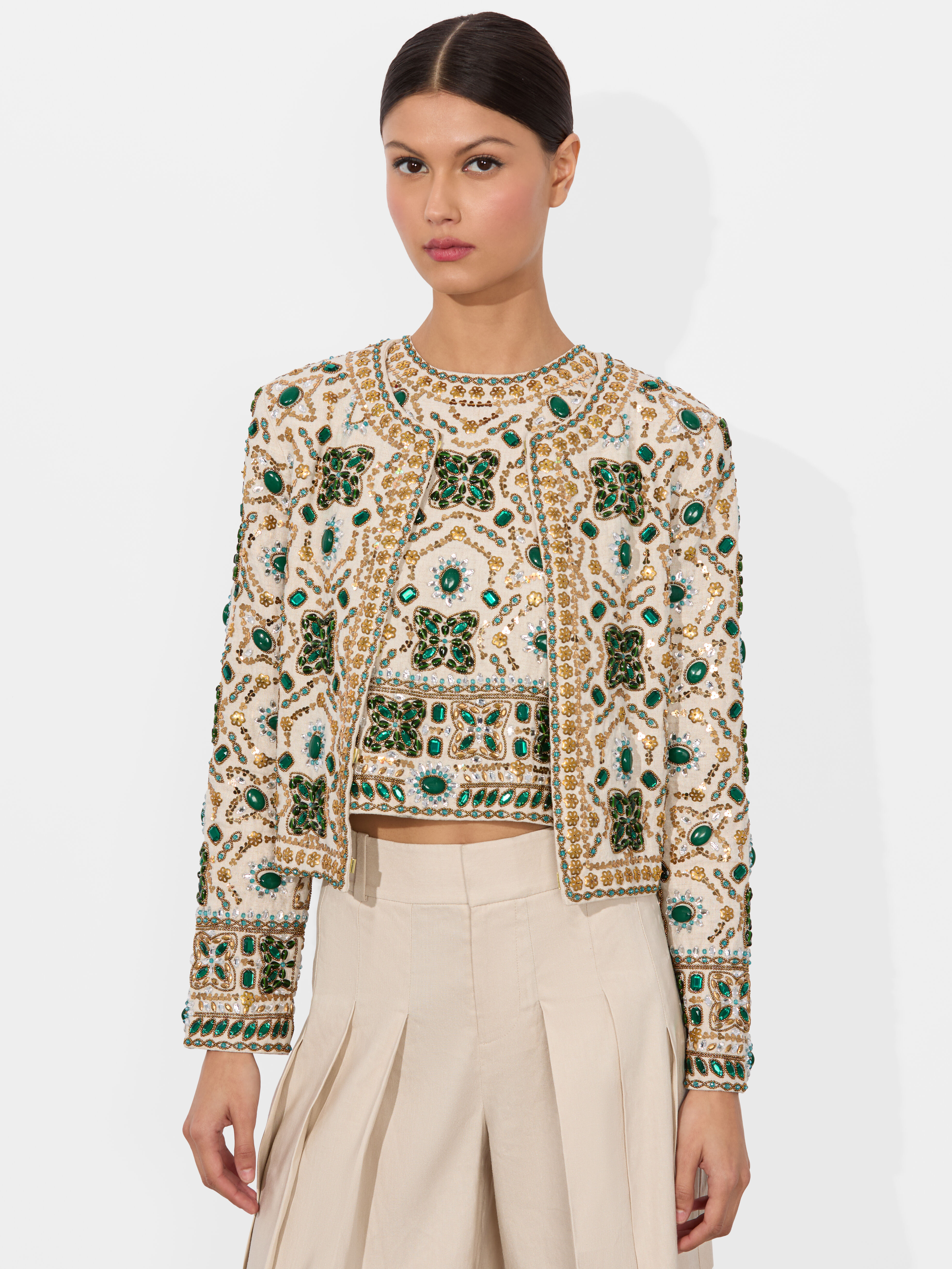 お手頃価格 Kidman Olivia + Alice | Multi White Off In Jacket Embellished リップケア
