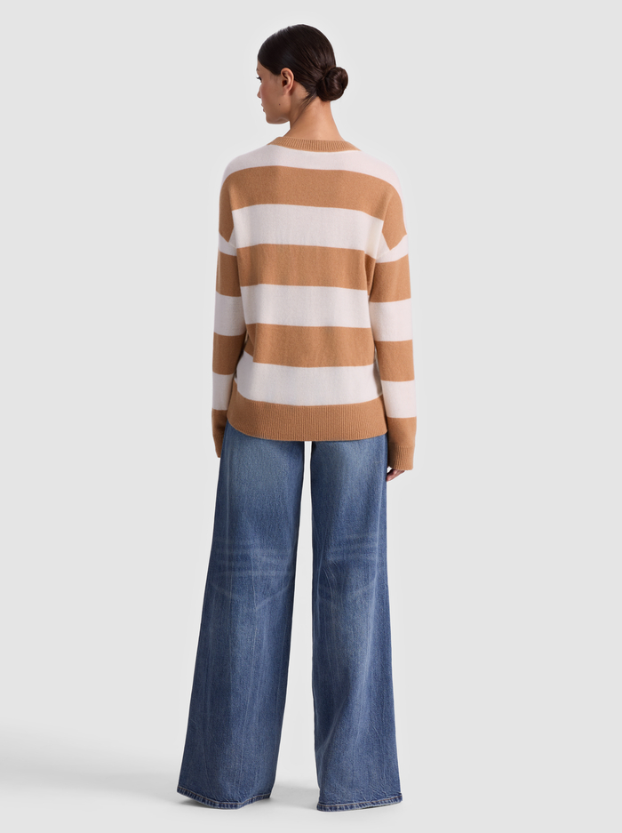 LAURA CASHMERE PULLOVER - PRALINE/ECRU image 2 - ALICE + OLIVIA