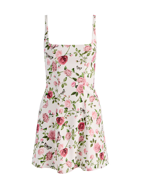 GARDEN GOSSIP OFF WHITE-JULIA MINI DRESS