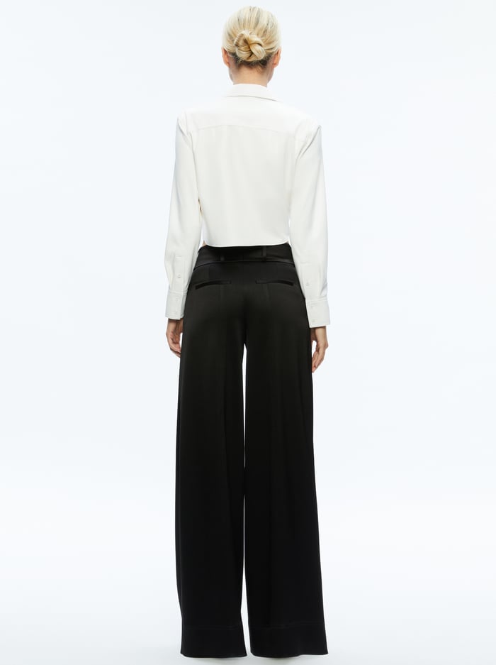 LEON VEGAN CROP TOP - OFF WHITE image 1 - Alice And Olivia