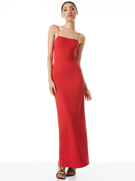 spaghetti strap maxi dress by luisa beccaria resort 2019 in Black size regular fit for elegant occasions. LSPACE Mabel Maxi Dress -