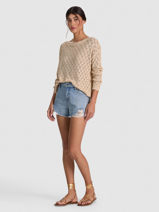 SAND-LEXI BOAT NECK PULLOVER