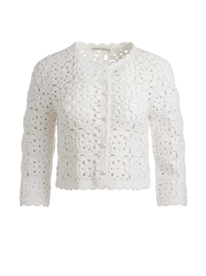 ANDERSON CARDIGAN - WHITE image 5 - Alice And Olivia