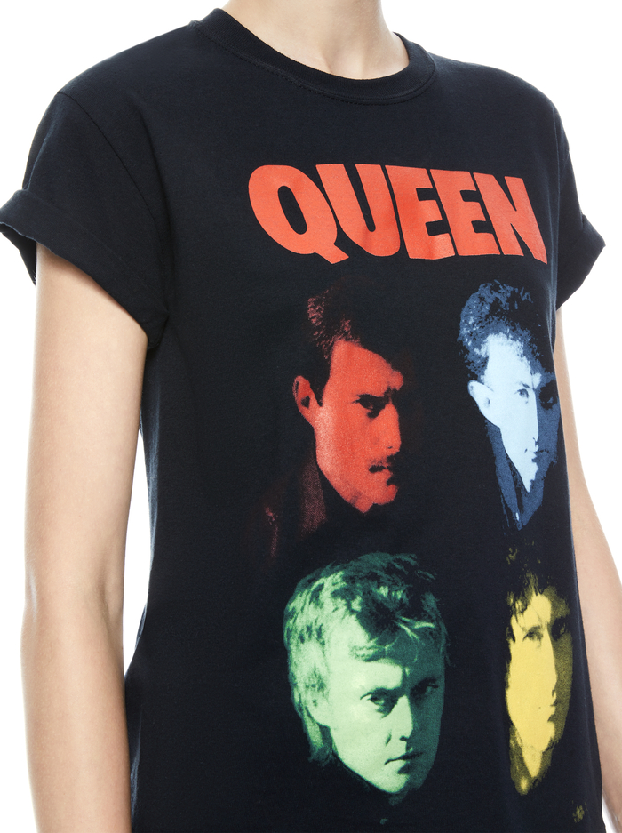 SHIRA TEE - BLACK/MULTI image 3 - Alice And Olivia