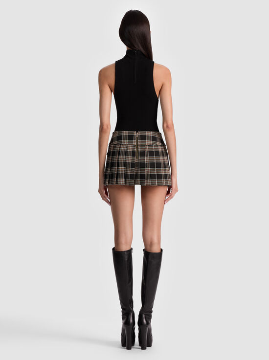 BLACK/MULTI-SABRINA MINI SKORT