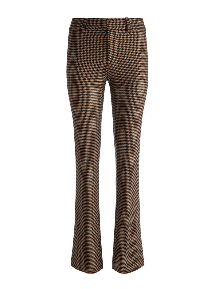 NEW OLIVIA TROUSER - CAMEL/BLACK image 5 - Alice And Olivia