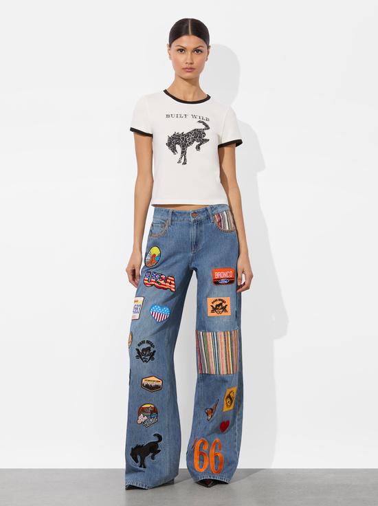 BUILT WILD-A+O X BRONCO ONIE BABY TEE