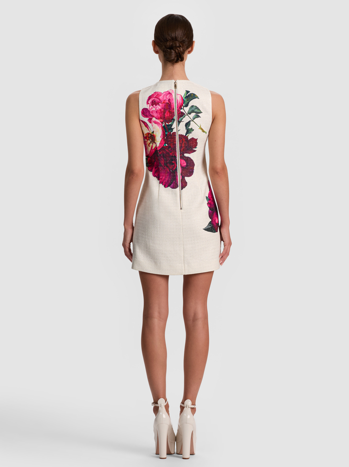 CLYDE MINI DRESS - EMPRESS BLOOM OFF WHITE image 2 - ALICE + OLIVIA