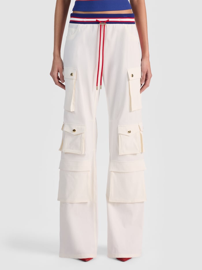 OLYMPIA CARGO PANT - OFF WHITE - ALICE + OLIVIA