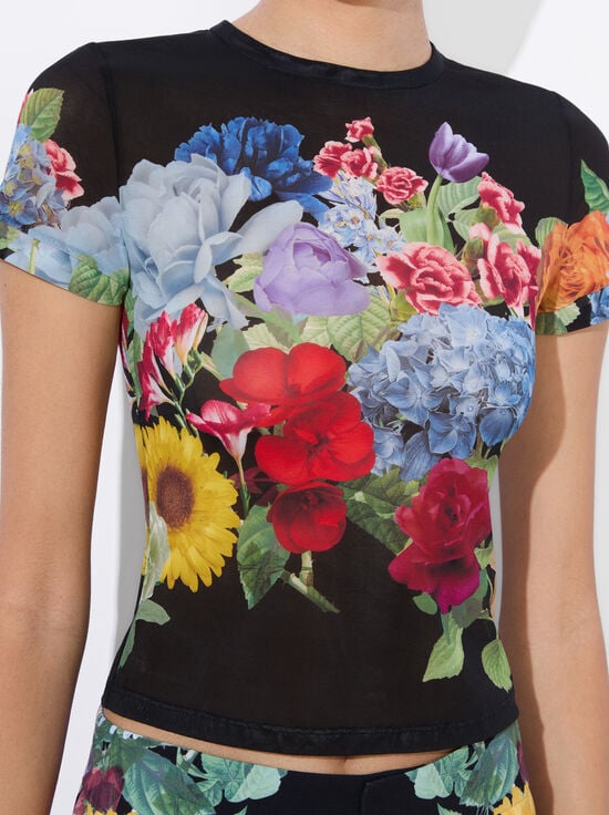 GARDEN BRUNCH BLACK-TESS TEE