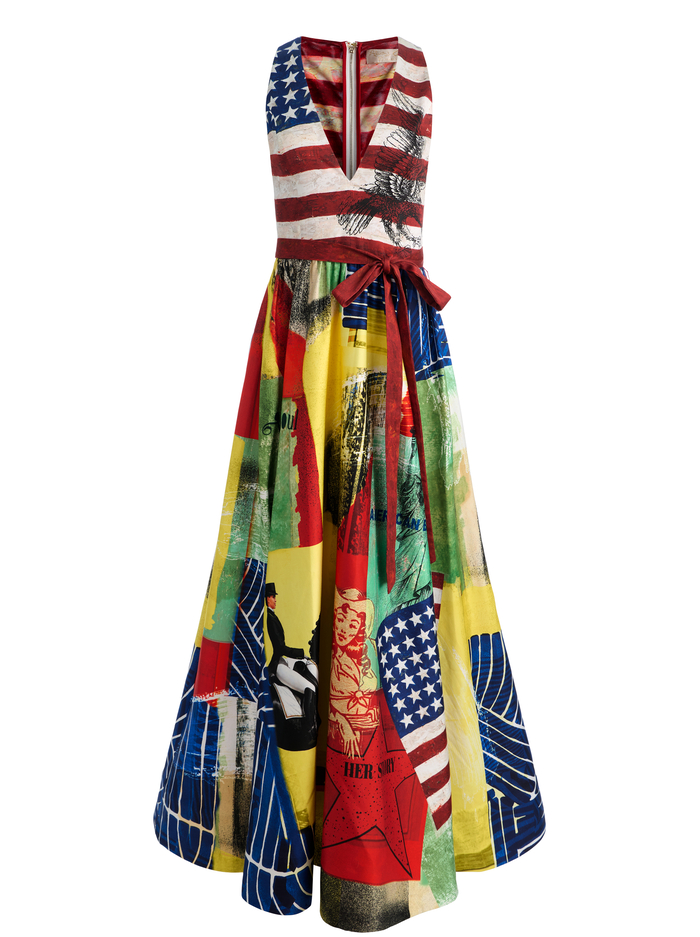 DARCIE FLARED GOWN - STATESIDE CLASSIC image 6 - ALICE + OLIVIA