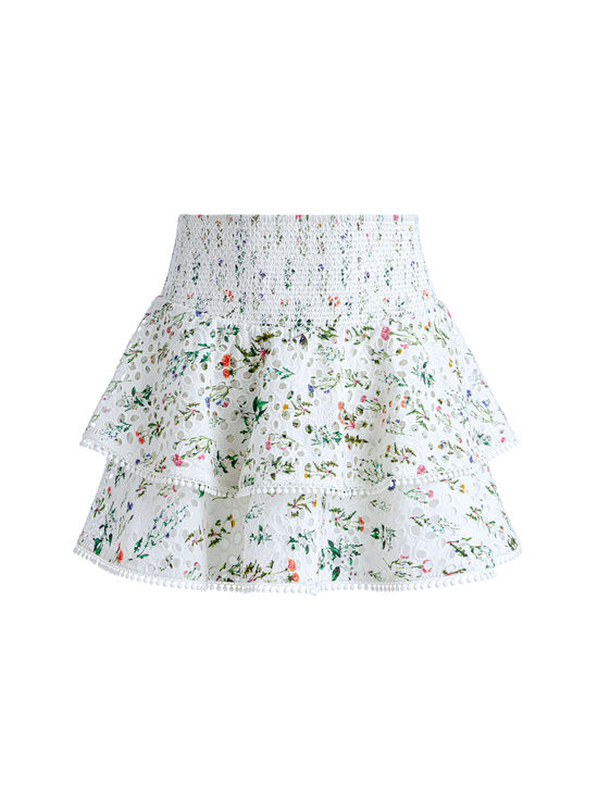 GEORGIA FLORAL-JOEY TIERED RUFFLED SKIRT