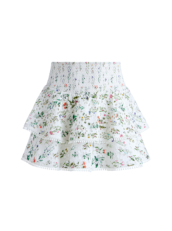 JOEY TIERED RUFFLED SKIRT - GEORGIA FLORAL image 5 - Alice And Olivia