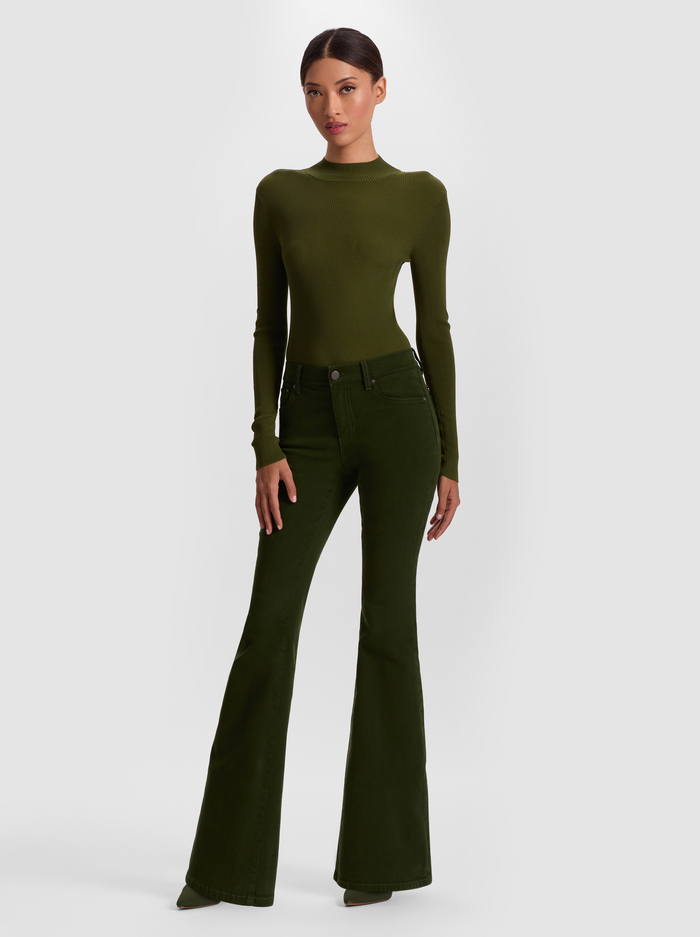 ROSELINE JEAN - DARK OLIVE image 4 - Alice And Olivia