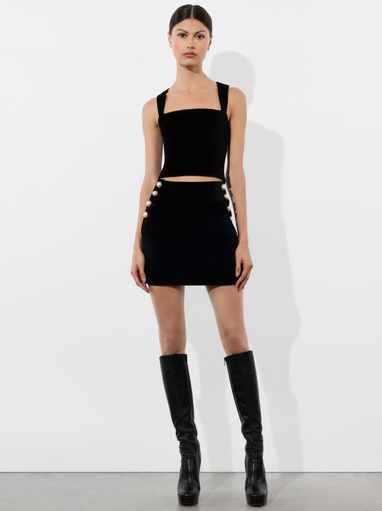 BLACK-KERIA VELVET TANK