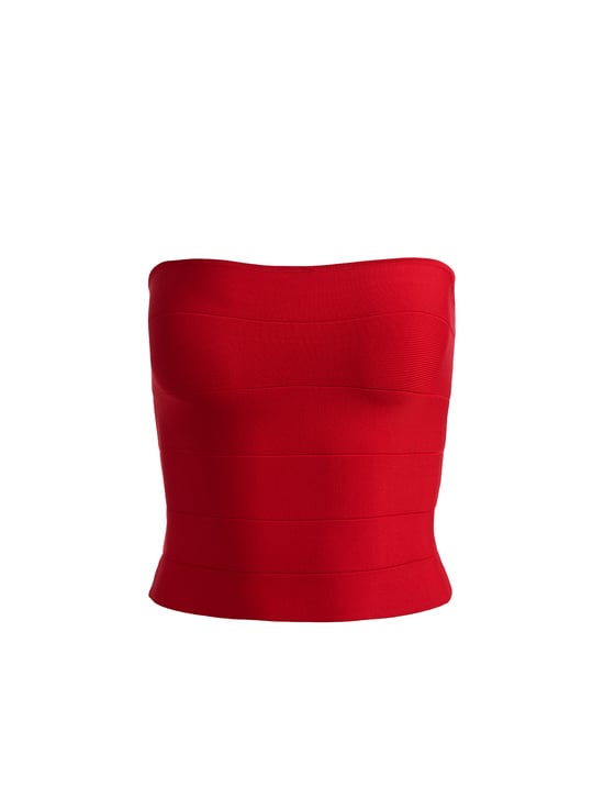CHILI PEPPER-ALISON BANDAGE TUBE TOP