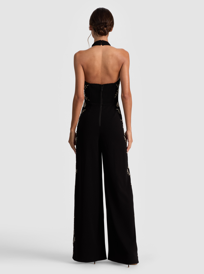 GATZ EMBELLISHED JUMPSUIT - BLACK/MULTI image 2 - Alice And Olivia