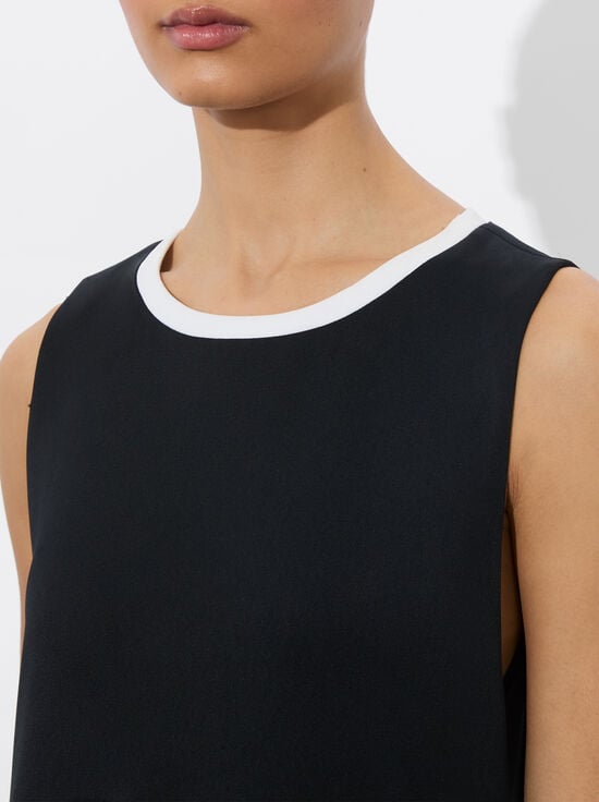 BLACK/OFF WHITE-WYNELL MINI DRESS