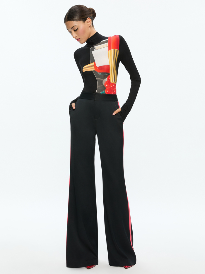A+O X TOM WESSELMANN DELAINA LONG SLEEVE TURTLENECK TOP - STILL LIFE image 1 - Alice And Olivia