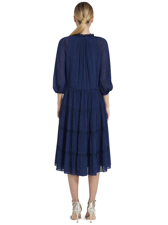 LAYLA TIERED MIDI DRESS - SAPPHIRE image 1 - Alice And Olivia