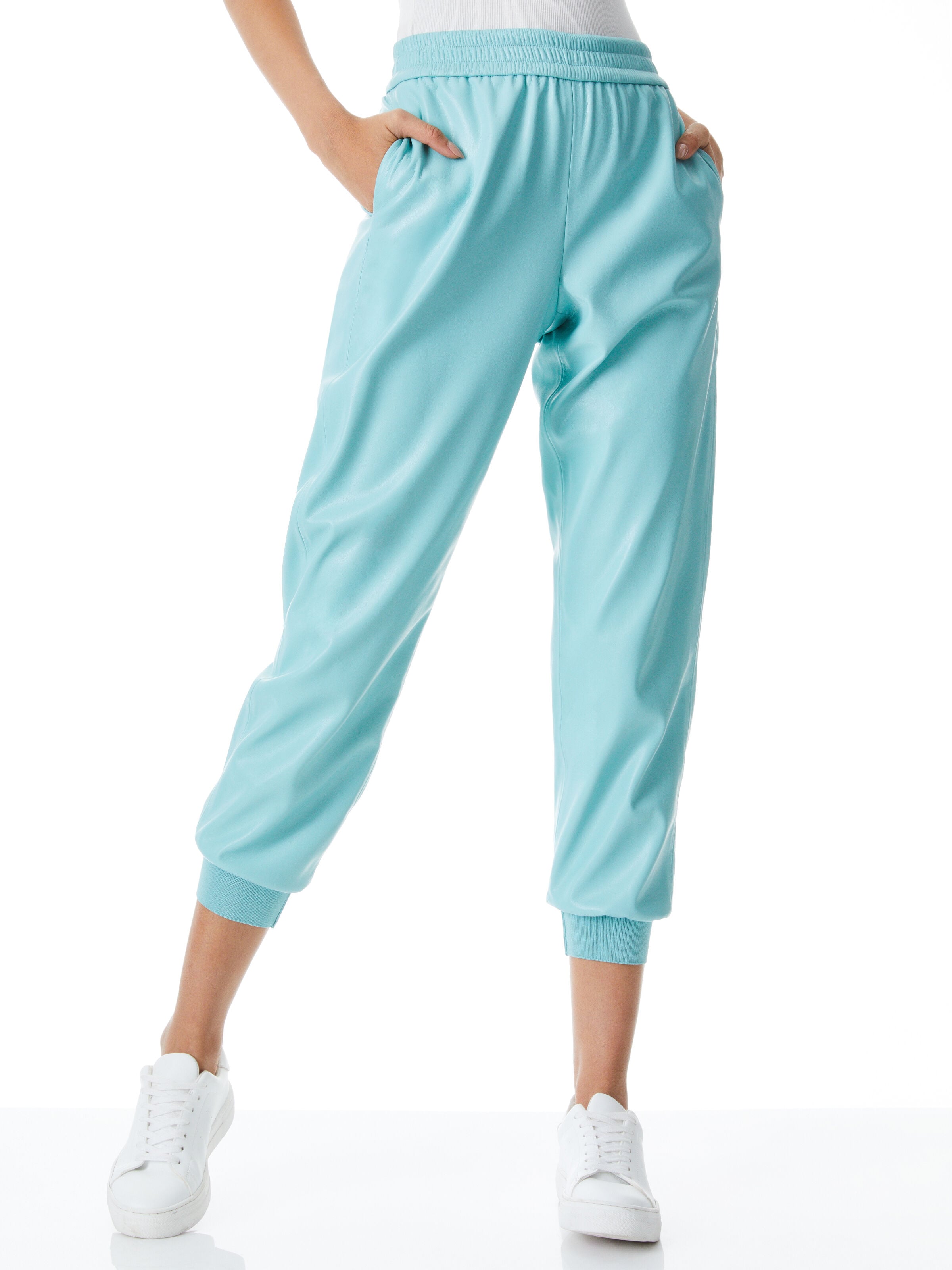 Pete Low Rise Vegan Leather Pant In 