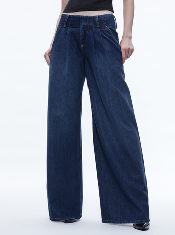 LOVE TRAIN-ANDERS LOW RISE PLEATED JEAN