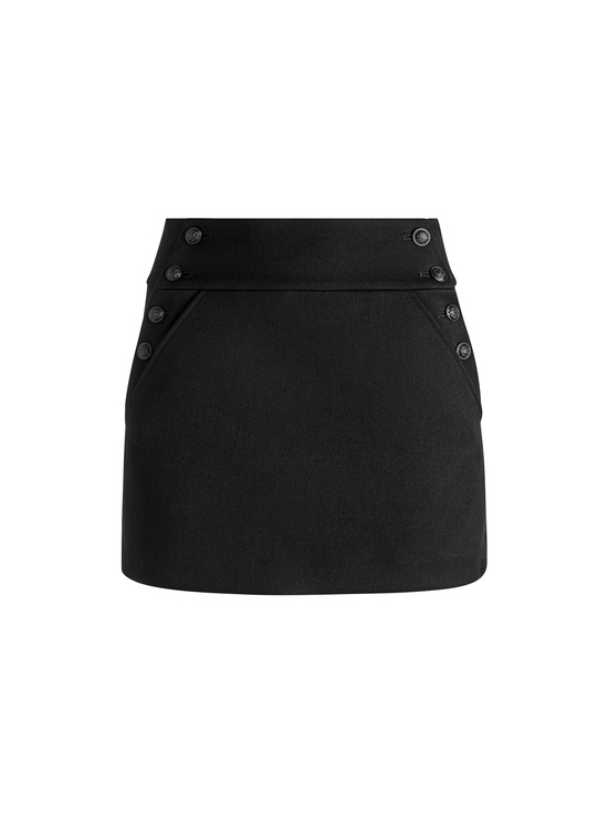 BLACK-DONALD MINI SKIRT