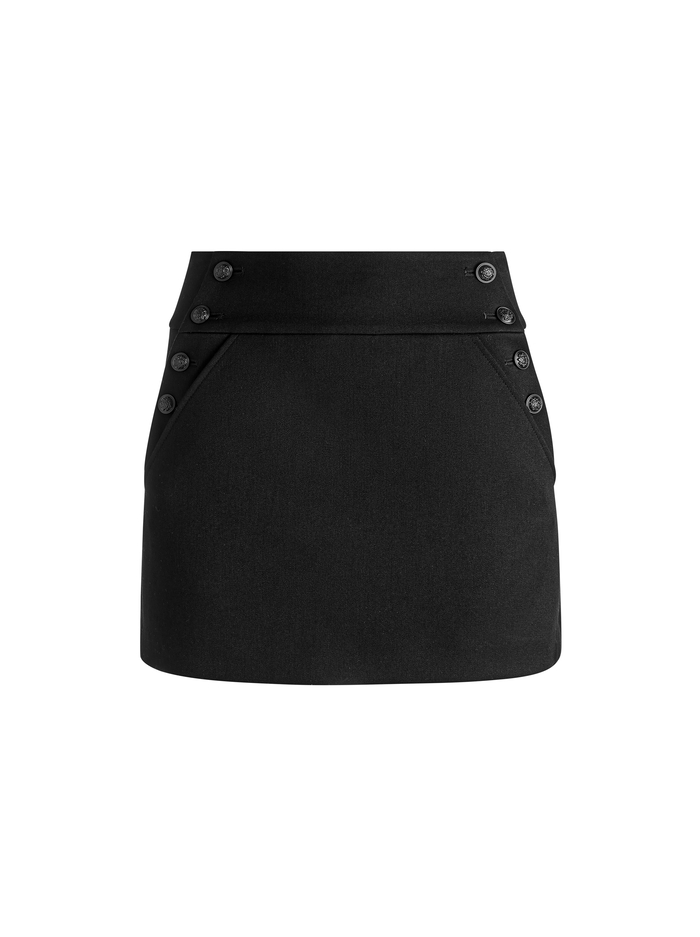 DONALD MINI SKIRT - BLACK image 5 - Alice And Olivia