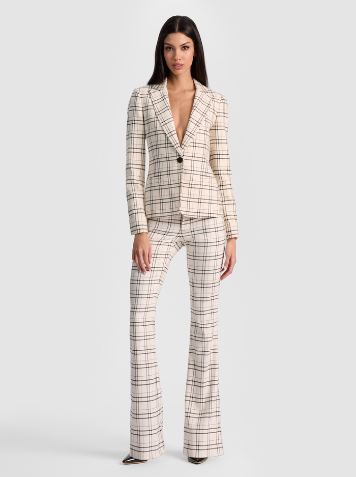 RYDER SLIM BLAZER - COOL GIRL PLAID image 1 - ALICE + OLIVIA