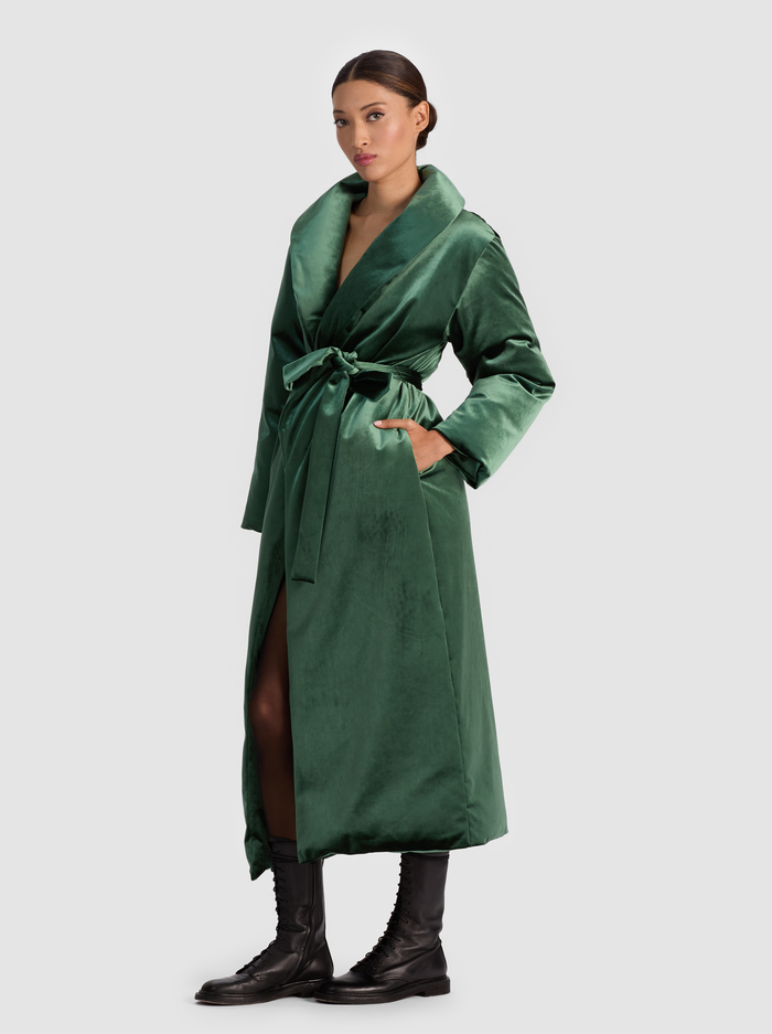 IMA PUFFER COAT - GREEN MYSTIQUE - Alice And Olivia