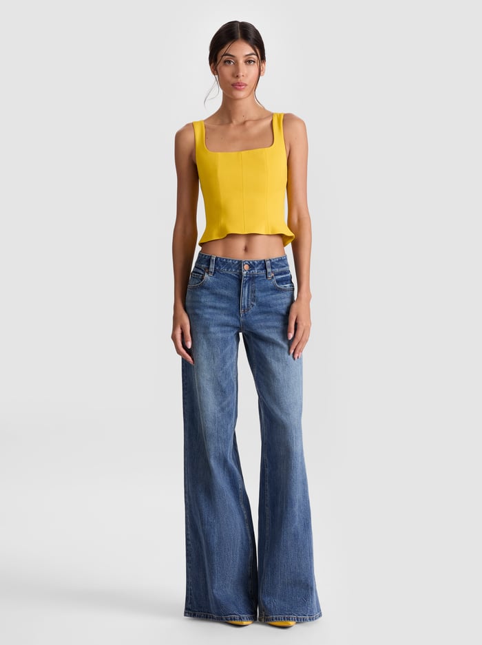 VERA BUSTIER TOP - GOLDEN HOUR image 1 - Alice And Olivia