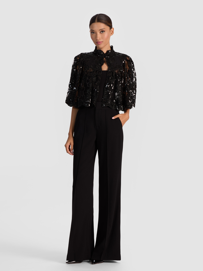 AURELIA EMBELLISHED LACE CAPELET - BLACK image 1 - Alice And Olivia