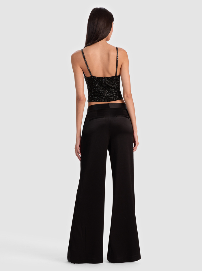 NINA EMBELLISHED BUSTIER TOP - BLACK image 2 - Alice And Olivia