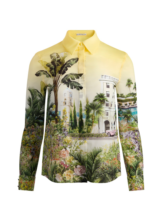 PURE PARADISE-WILLA SILK BLOUSE